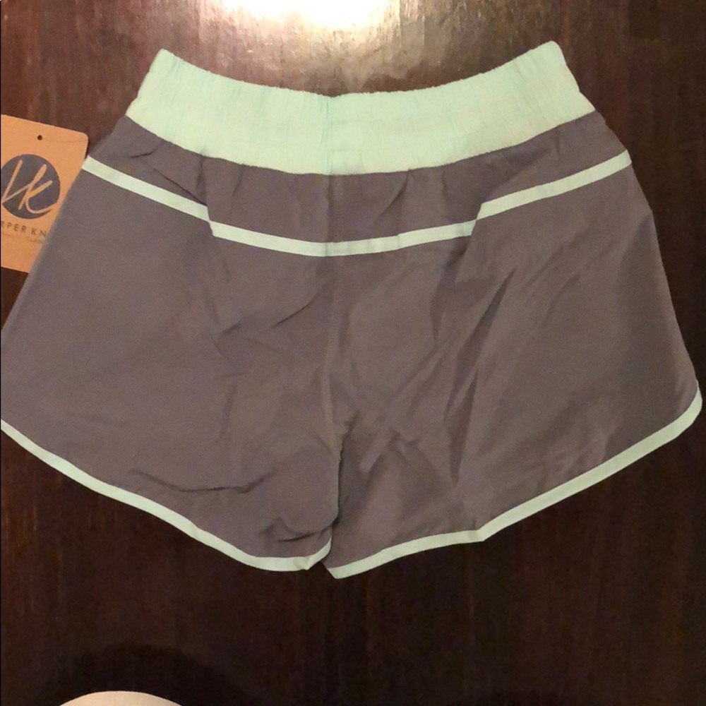 Gray & Green Volunteer Traditions Sexy Track Short - Picture 7 of 8